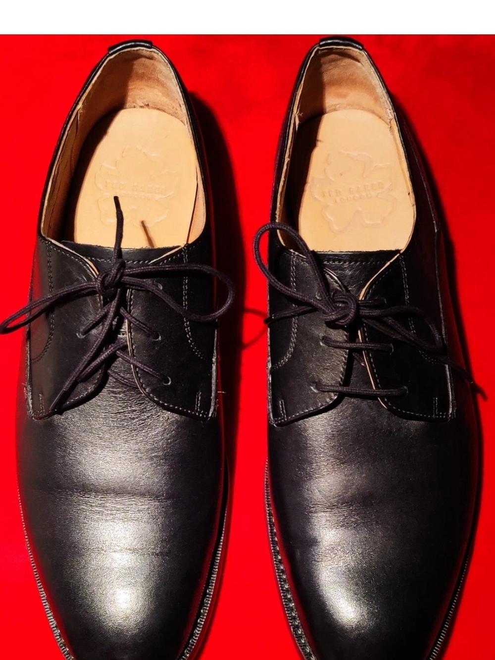 Ted Baker Kampten Mens 11 Lace Up Black Loafers